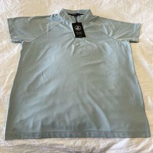 SWANNIES | Women’s SZ XL | QUINN POLO | Sky Blue Short Sleeve | NWT